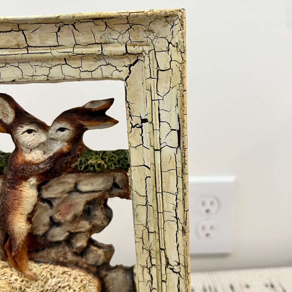 Vintage Shabby Chic Wood Rustic Animal Relief Wall Art - Picture 6 of 16